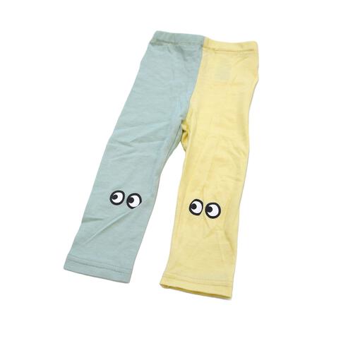 FirstCloset 半袖ロンパース レギンス付き ワッフル&times;天竺 お目目 ナチュラル&times;70cm