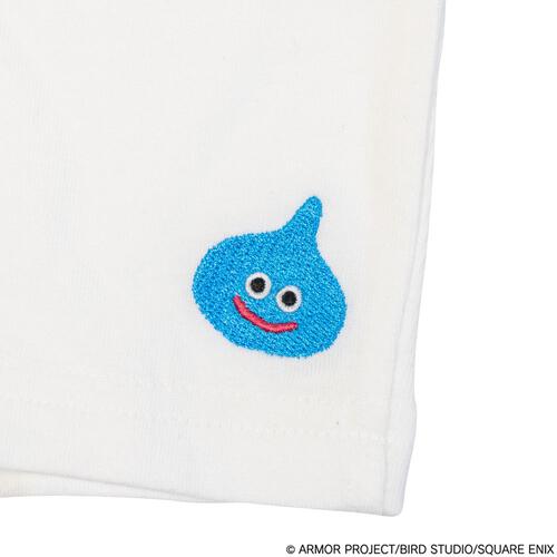 ドラクエベビー＆キッズ 刺繍半袖ロンパース スライム ホワイト&times;80cm