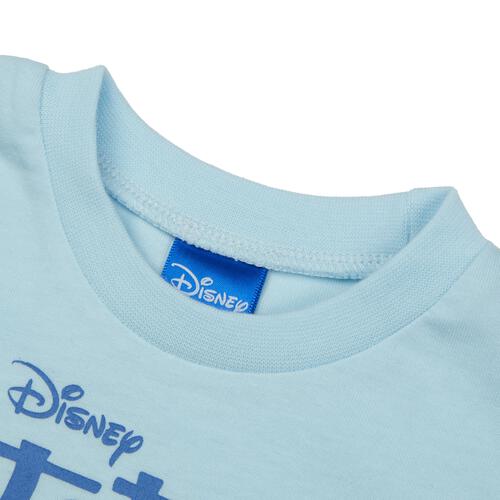 Disney ディズニー スティッチ 長袖Tシャツ 天竺 ライトブルー&times;80cm ベビーザらス限定