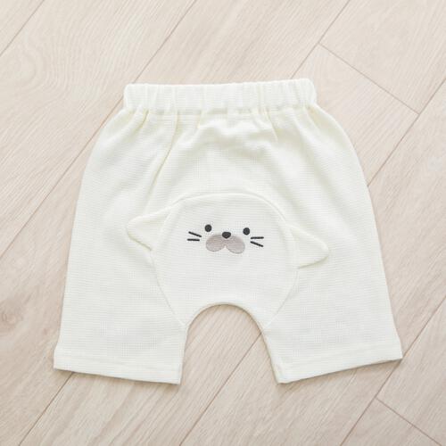 モンキーパンツ ワッフル アザラシ ナチュラル&times;90cm