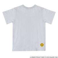 ドラクエベビー＆キッズ 半袖Tシャツ サガラ刺繍 メタルスライム グレー&times;100cm