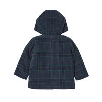 RAT-A-TATR ラッタッター ダッフルコート 中綿 チェック ネイビー×90cm