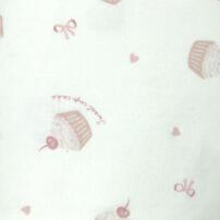 長袖シャツ肌着2枚組 スムス ケーキハート ピンク&times;80cm ベビーザらス限定