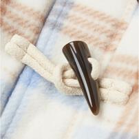 RAT-A-TATR ラッタッター ダッフルコート 中綿 チェック ナチュラル×90cm