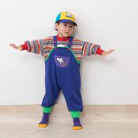 【Universal × chimajiro0730さん】 キャスパー サロペット ブルー×80-90cm