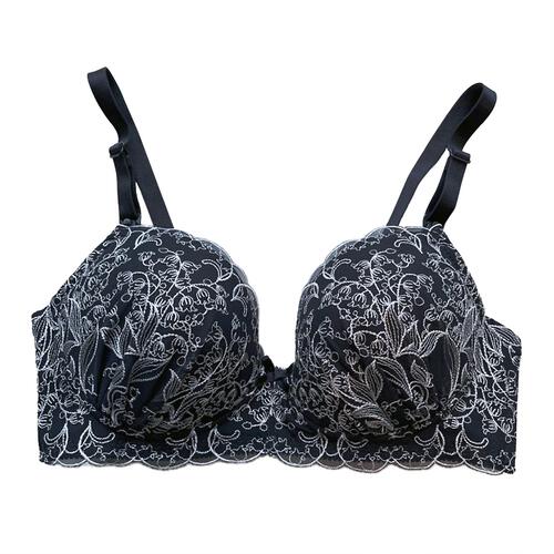 Petit jouet for maternity プティジュエット ベベシェリ 授乳ブラ スズラン(ネイビー×L MU) ベビーザらス限定