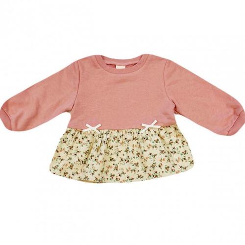 sophitica 裏毛裾フリル切り替えトレーナー ピンク&times;80cm ベビーザらス限定