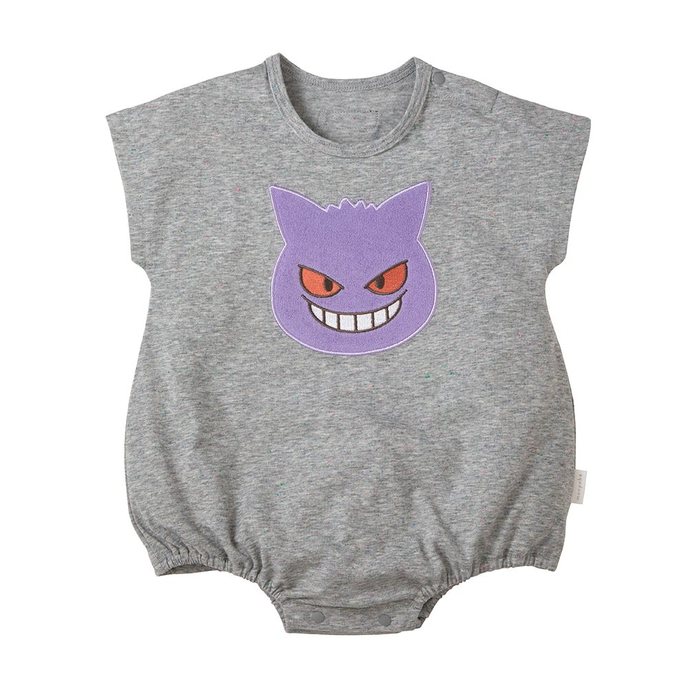 monpoke モンポケ 半袖ボディスーツ アップリケ ゲンガー 70cm