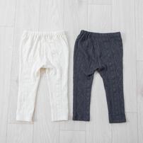ベビーザらス限定　RAT-A-TATR ラッタッター デイリーパンツ レギンス ケーブルジャガード(ナチュラル×95cm)