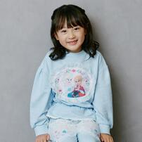 【Sophitica × tsumashi1118さん】Disney アナと雪の女王 裏毛トレーナー ブルー×110cm ベビーザらス限定