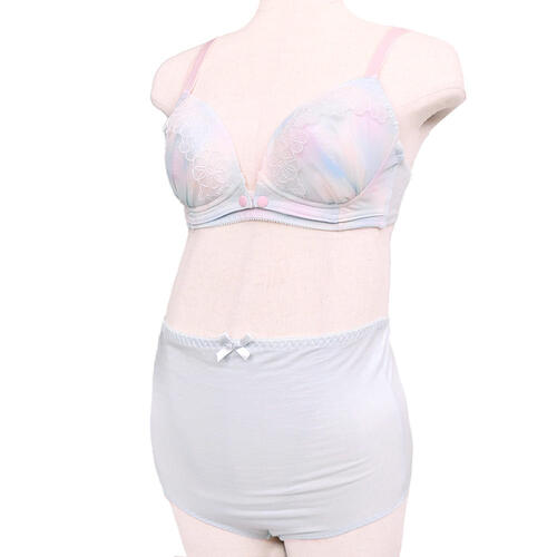 チュールフロントオープンブラ＆ショーツ（サックス×L） ベビーザらス限定