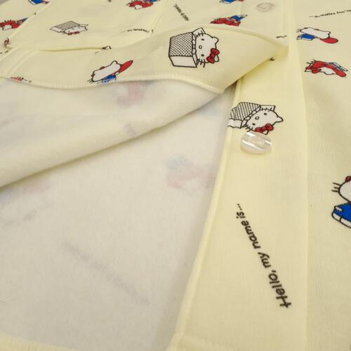HELLOKITTY 長袖テーラーパジャマ 総柄 シャギー ベビーザらス限定