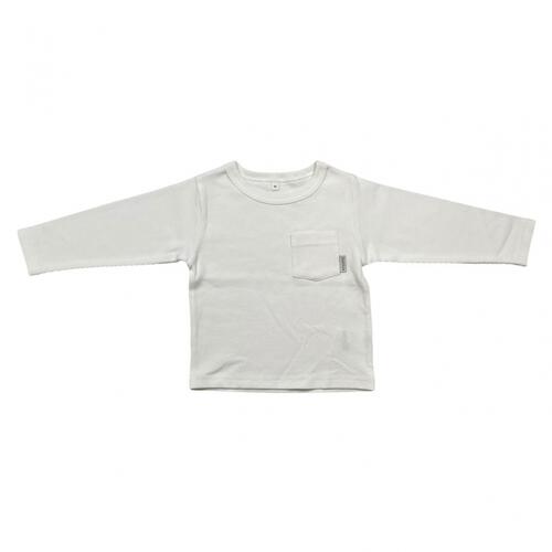 sophitica ワッフル長袖 デイリーTシャツ ホワイト&times;90cm