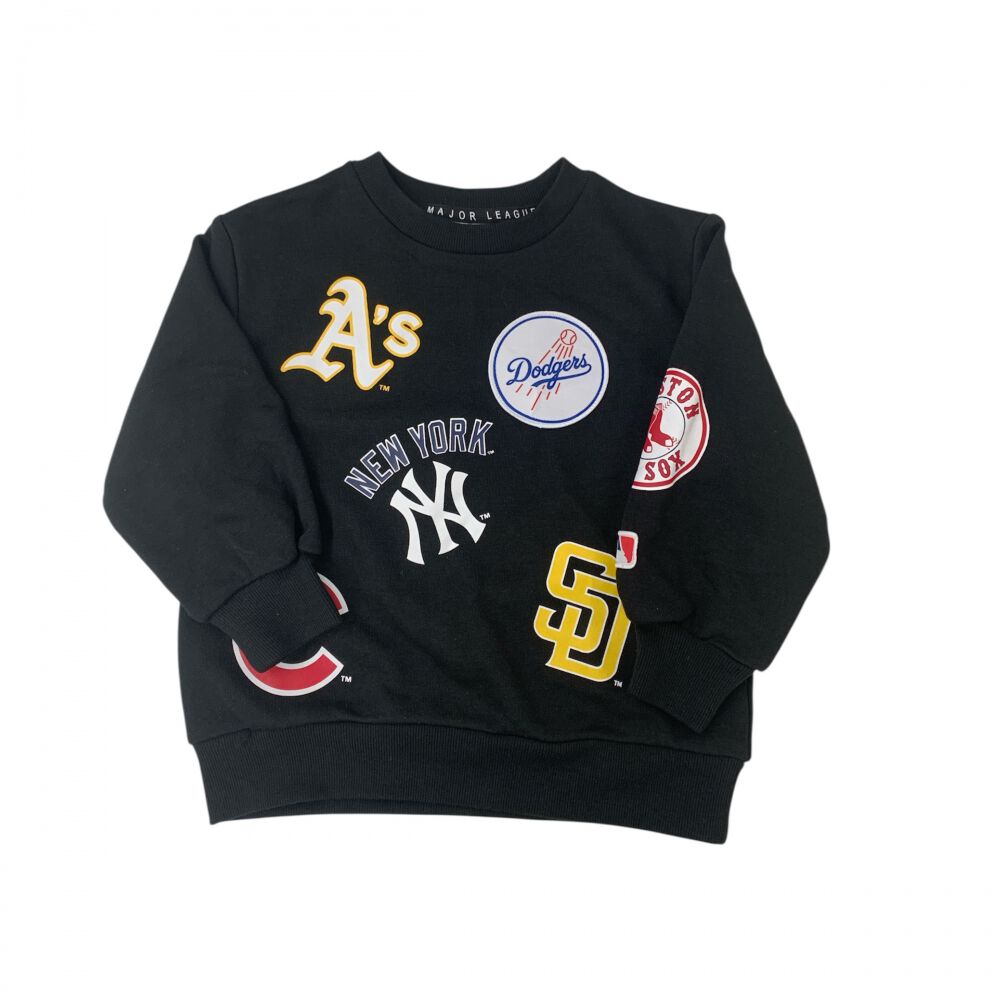 ベビーザらス限定 MLB チームワッペン柄トレーナー(ブラック×95cm