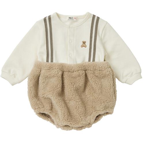 POLO BCS ボアブルマボディスーツ アイボリー×80cmベビーザらス限定