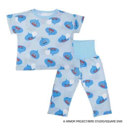 ドラクエベビー＆キッズ メッシュパジャマ スライムぴぴぴ ブルー&times;90cm