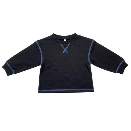 sophitica ミニ裏毛 デイリートレーナー ブラック×80cm