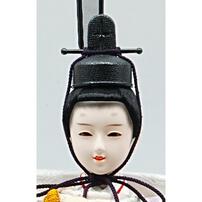 【雛人形】ケース親王飾り「枝桜刺繍御簾付パノラマアクリル」（322722）