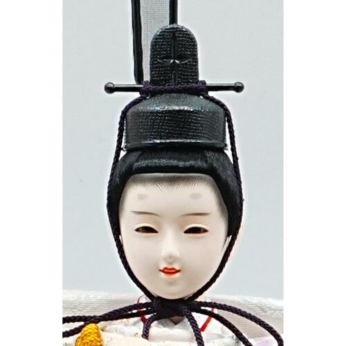 【雛人形】ケース親王飾り「枝桜刺繍御簾付パノラマアクリル」（322722）