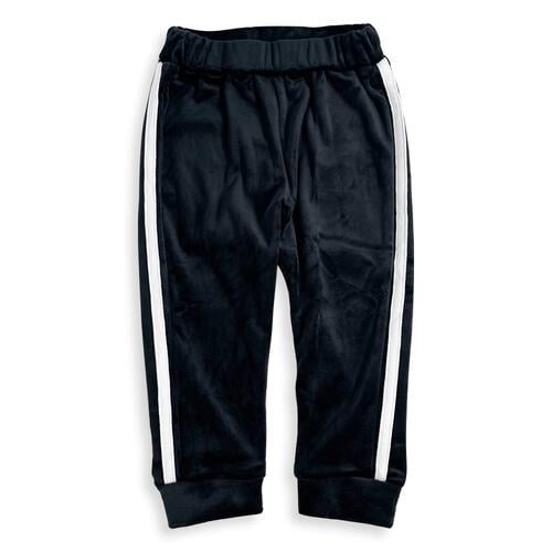 ベビーザらス限定　COJIKA 10分丈デイリーパンツラインイリ ストレッチベロア(ブラック×90ｃｍ)