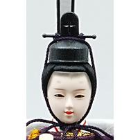 【雛人形】ケース親王飾り「花飾り木目調パノラマアクリル」（322978）