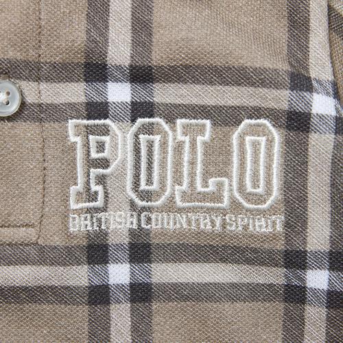 POLO BCS 配色半袖ポロシャツ ベージュ&times;80cm ベビーザらス限定