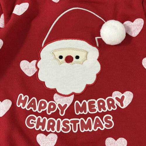 クリスマストレーナー 裏毛 サンタ レッド×80cm ベビーザらス限定