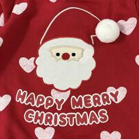 クリスマストレーナー 裏毛 サンタ レッド×90cm ベビーザらス限定