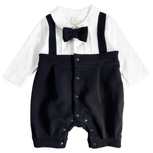 長袖フォーマルロンパス フォーマルニット 蝶ネクタイ付き(ブラック×80cm) ベビーザらス限定