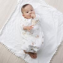 SNOOPY スヌーピー 新生児2WAYドレス 長袖 ダブルガーゼ ベビーザらス限定