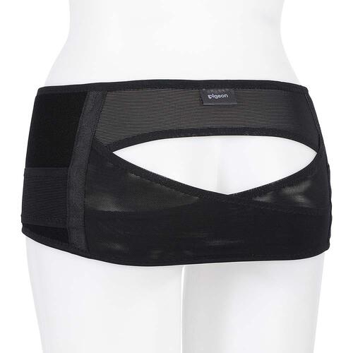 守って締める ふわキュット産後の骨盤ベルト 帝王切開対応 (ブラック×M)