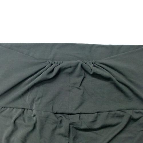 マタニティパンツ レギンス ストレッチ天竺 チャコール×M