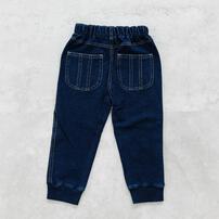 RAT-A-TATR ラッタッター デイリーパンツ インディゴミニ裏毛 ロングパンツ(ネイビー&times;90cm)