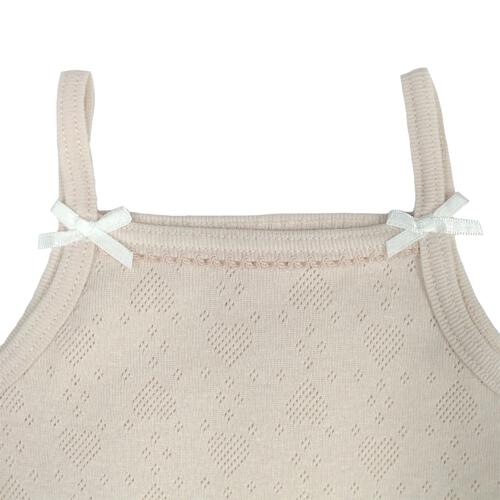 2枚組シンプルキャミソール肌着 ドット ホワイト&times;95cm ベビーザらス限定