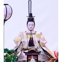 【雛人形】ケース飾り 親王飾り「雪輪に春うららワイン塗六角」 (322261)ひな人形 ひな祭り お雛様 おしゃれ【メーカー直送】