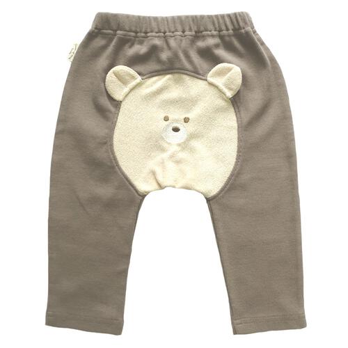 オシリハッピーモンキーパンツ くま グレー×70cm ベビー服 ベビーウェア ボトムス 赤ちゃん 男の子 女の子 ユニセックス 子供服 保育園 幼稚園