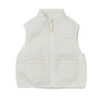 RAT-A-TATR ベスト デイジー柄キルト ホワイト×80cm ベビーザらス限定
