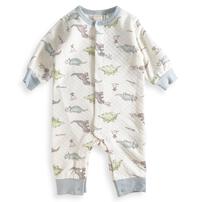 長袖カバーオール ニットキルト 恐竜柄 ベージュ×80cm ベビーザらス限定