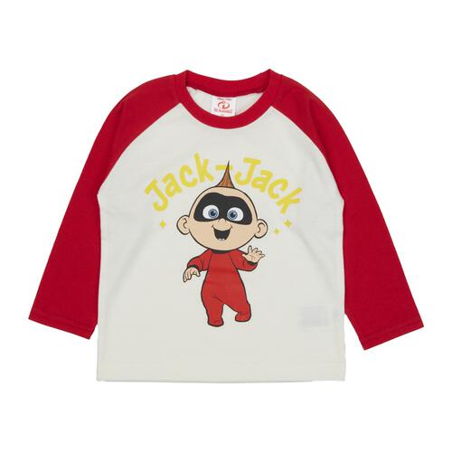 Disney ディズニー ジャックジャック 長袖Tシャツ 天竺 レッド&times;95cm ベビーザらス限定