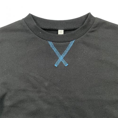 sophitica ミニ裏毛 デイリートレーナー ブラック×90cm