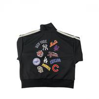 トイザらス限定　ＭＬＢ チームワッペン柄ジャージ(ブラック×110cm)