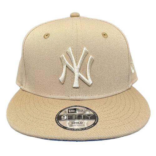 New Era ニューヨークヤンキースキャップ CHILD 9FIFTY カーキ 帽子 49-53cm