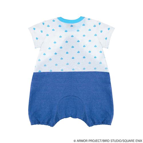 ドラクエベビー＆キッズ 半袖ロンパース スライム ブルー×80cm