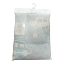 正方形湯上りタオル 総柄 車柄(ブルー×フリー) ベビーザらス限定