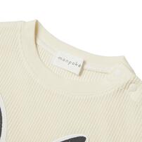 monpoke モンポケ 長袖Ｔシャツ ワッフル ピカチュウ ナチュラル&times;100cm