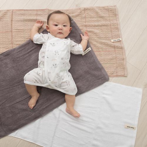 湯上りバスタオル 3枚組 ベージュ&times;フリー ベビーザらス限定