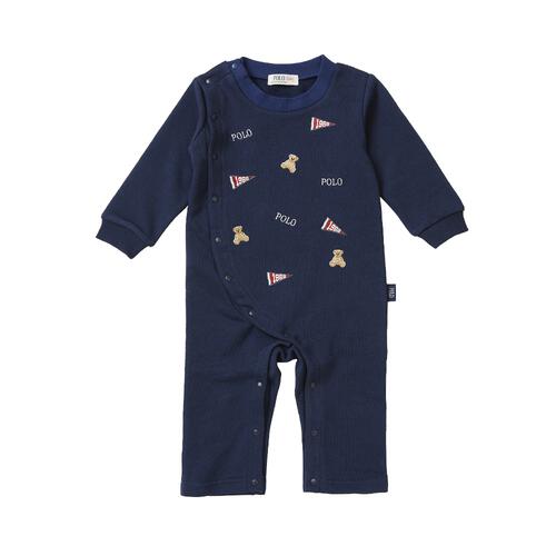 POLO BCS フラッグ刺繍ロンパース ネイビー×70-80cm ベビーザらス限定