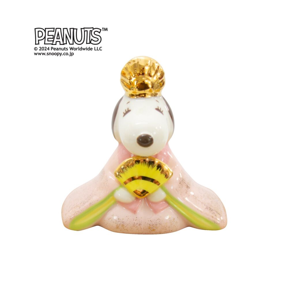 スヌーピー＆ベル 磁器ひな人形（183234）雛人形 間口17cm お雛さま