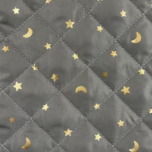 ジャンプスーツ くまみみ ホシツキ柄 チャコール×70cm