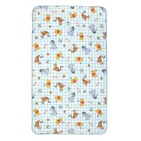 防水シーツ プーさん サックス レギュラーサイズ 70x120cm｜入園準備 入園グッズ 入園入学祝い 通園